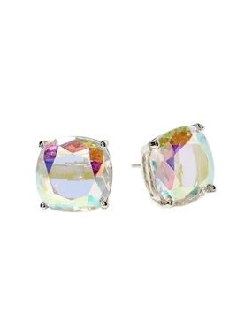 Kate Spade Square Stud Earrings - Iridescent Crystal
